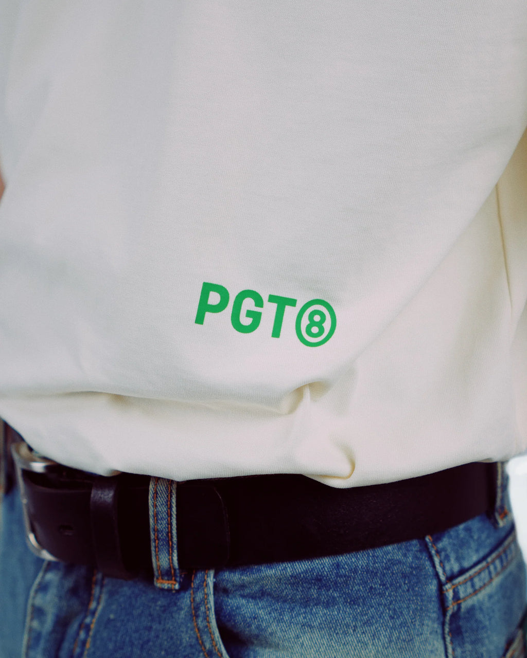 Monogram Baby Tee - Beige