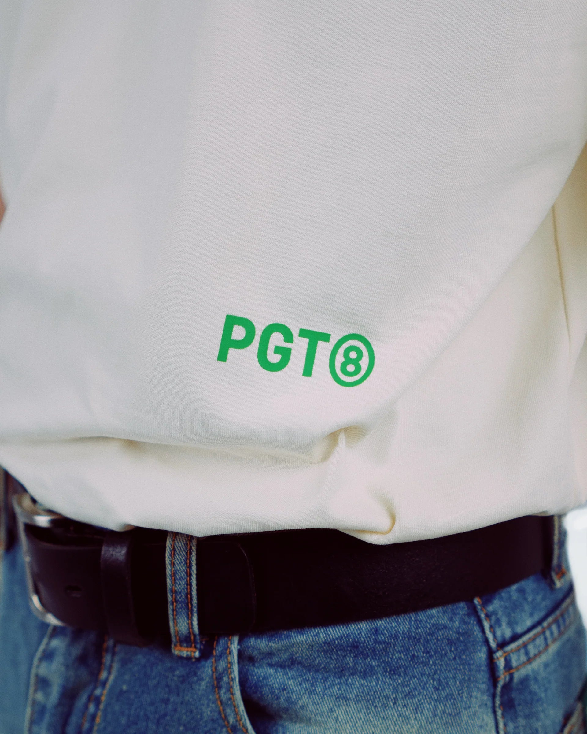 Monogram Baby Tee - Beige