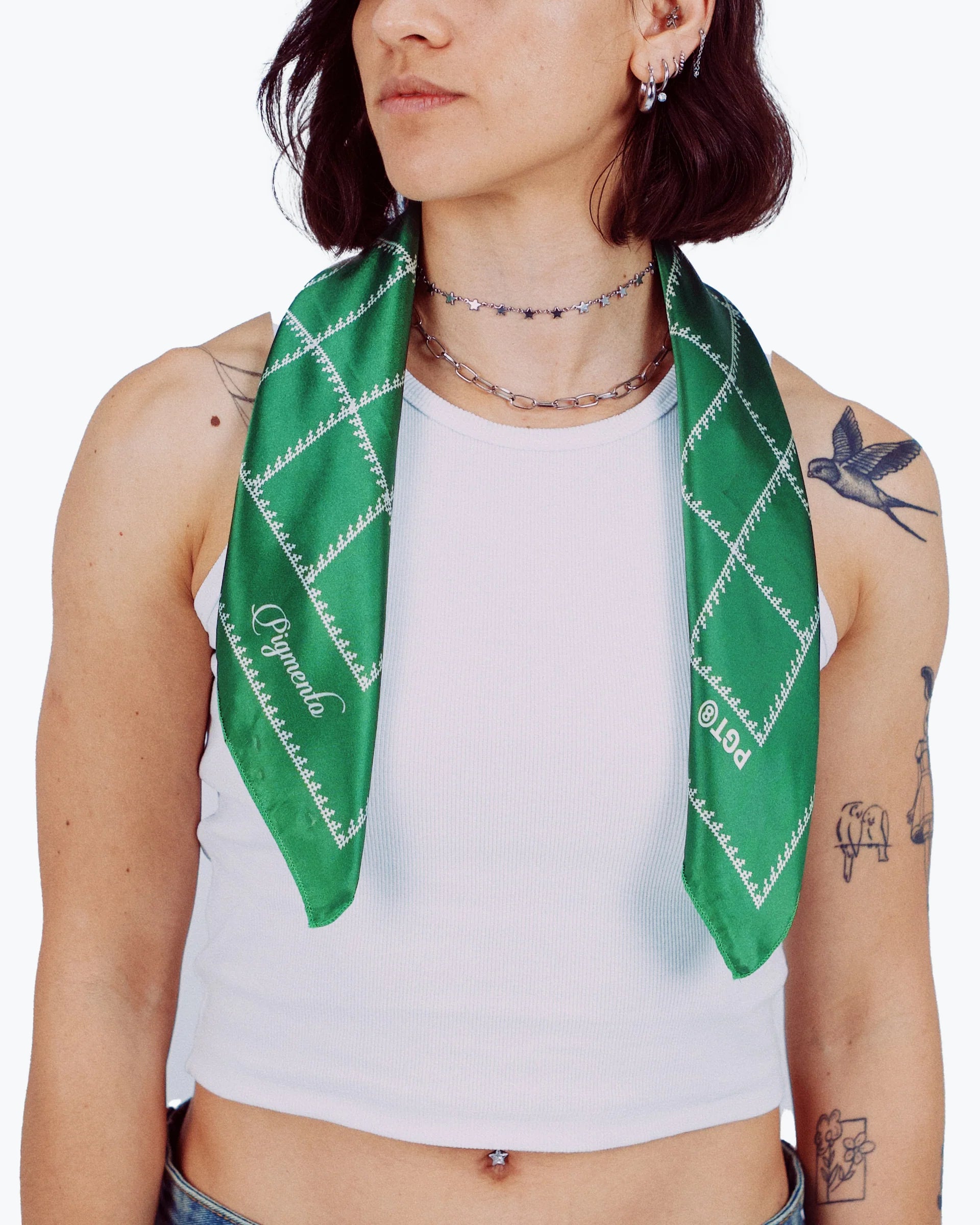 Wavy Monogram Bandana