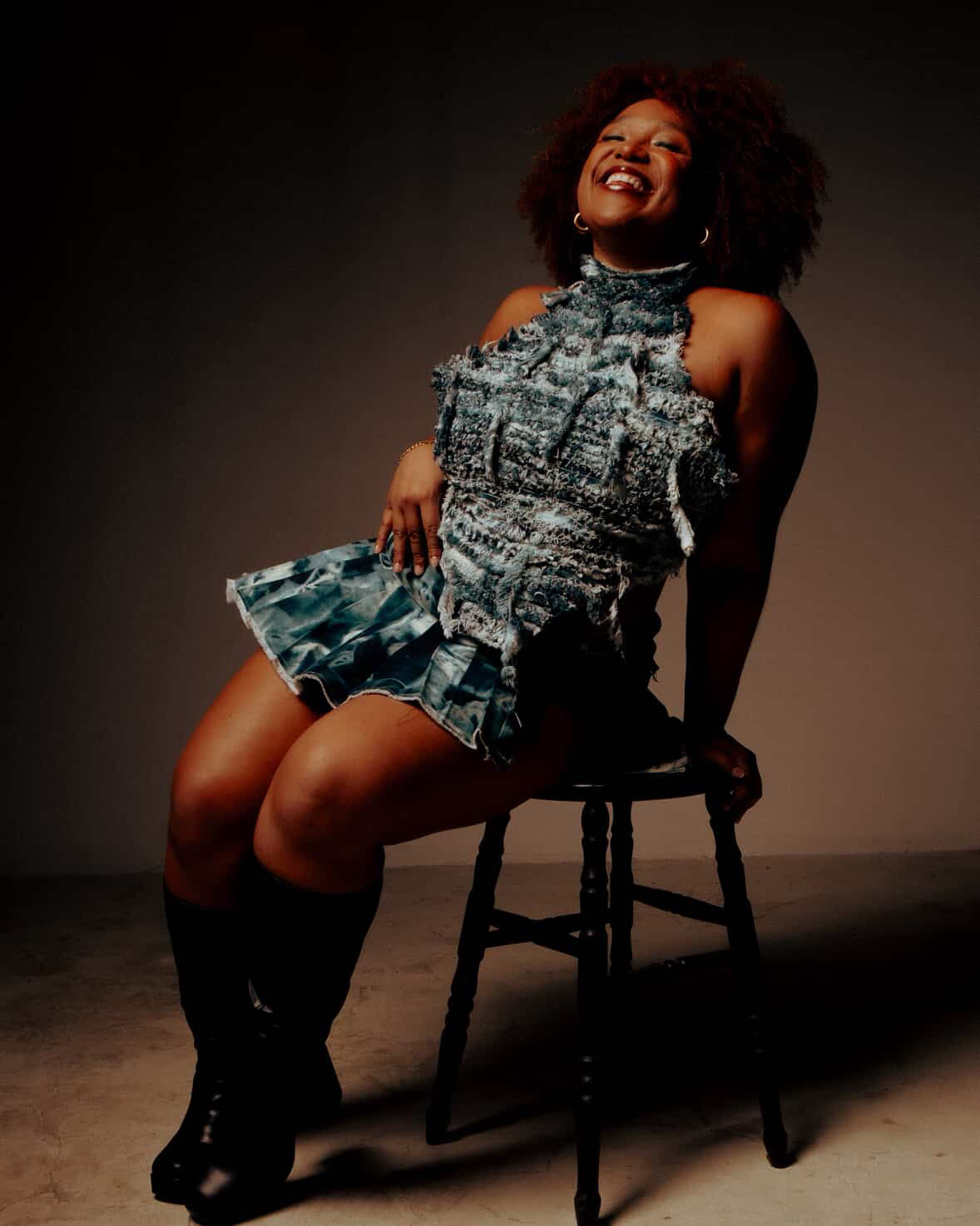 Top Jeans Deshilachado